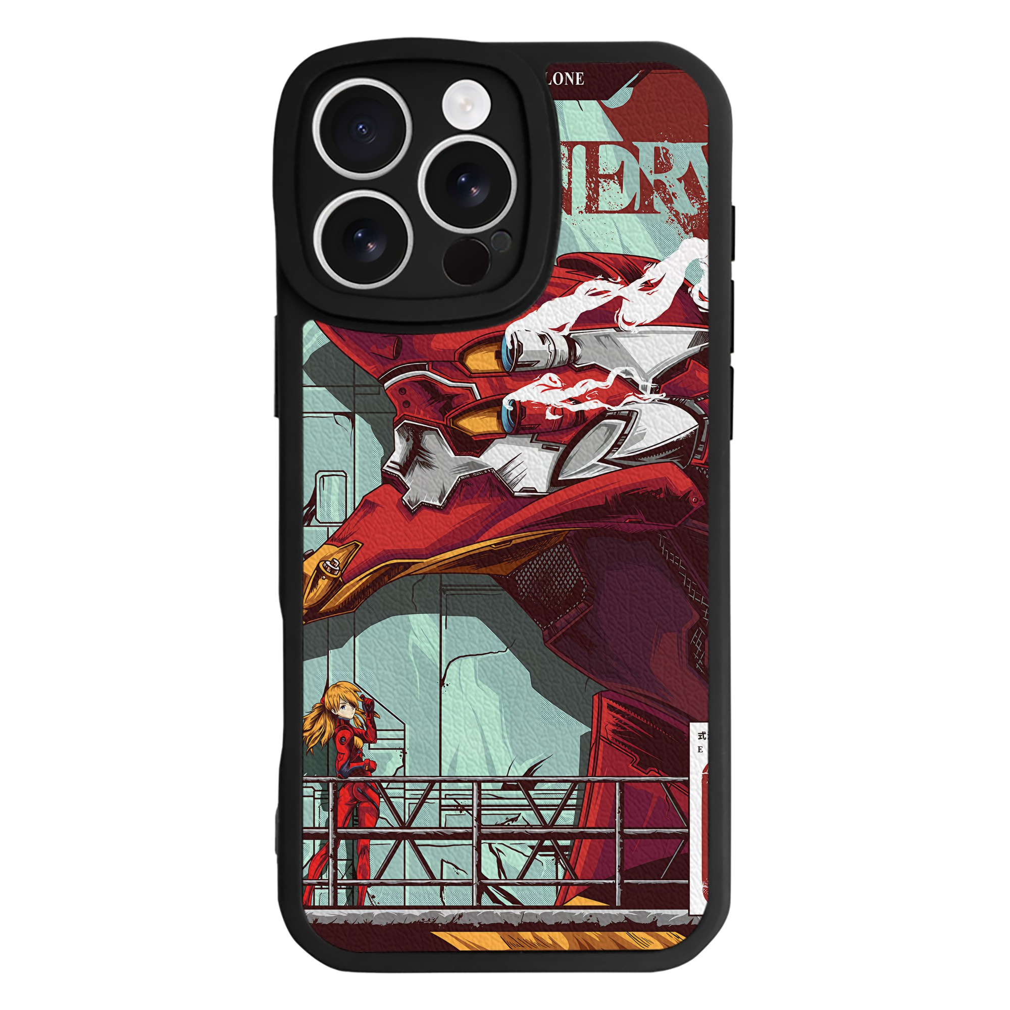 （画像用） EVA 新世紀エヴァンゲリオン 【iPhone 16シリーズ対応】シリコンスマホケース（レザー調） 材質：シリコン